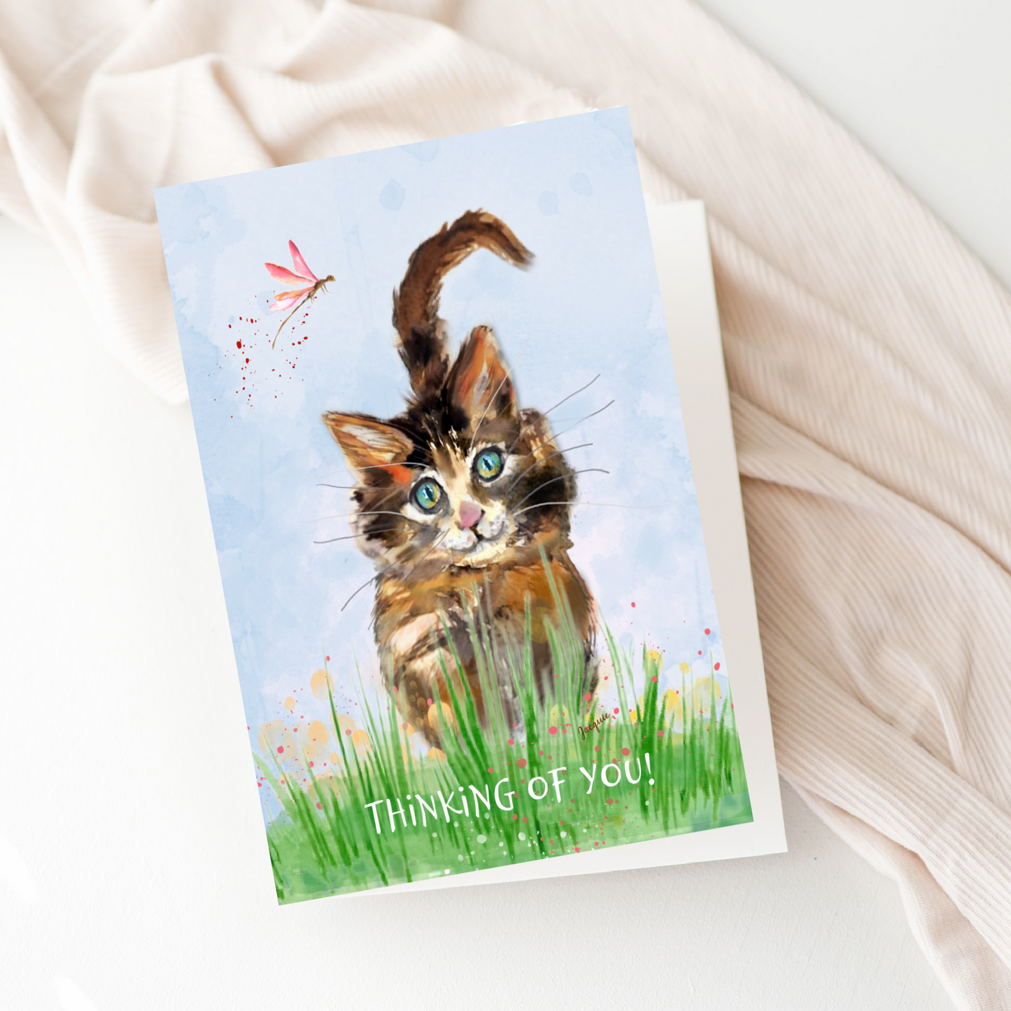Cat & Dragonfly