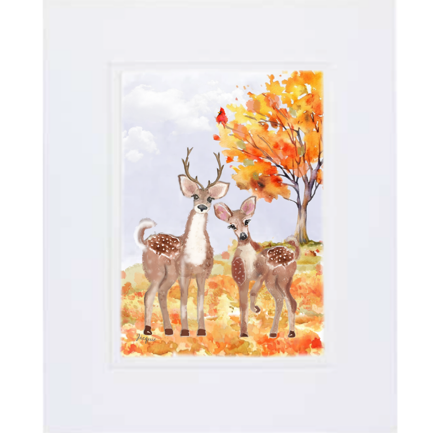 Deer Couple in Autumn