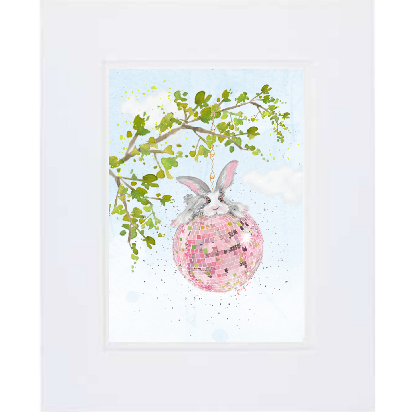 Bunny & Disco Ball