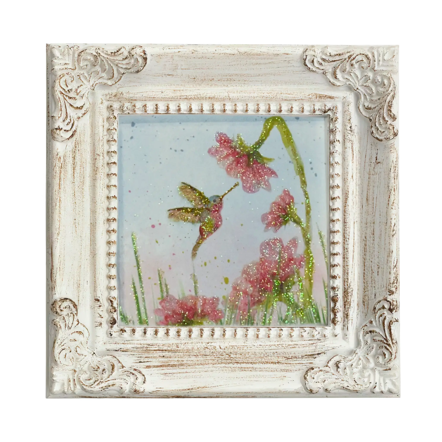 Hummingbird With Bent Flower