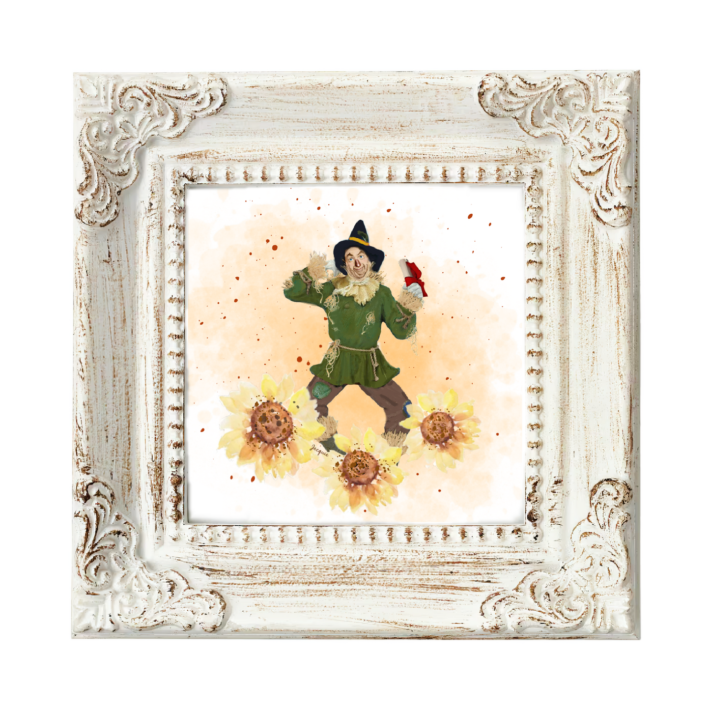 Scarecrow in Sunflowers