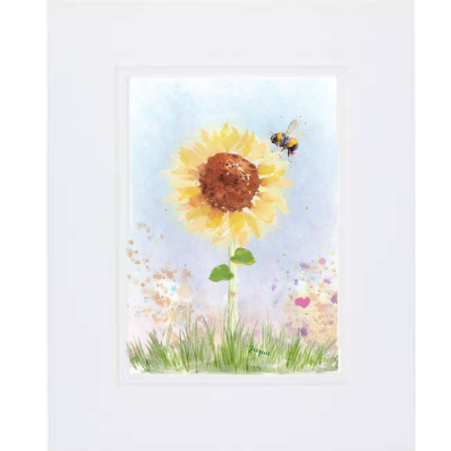Sunflower & Bee