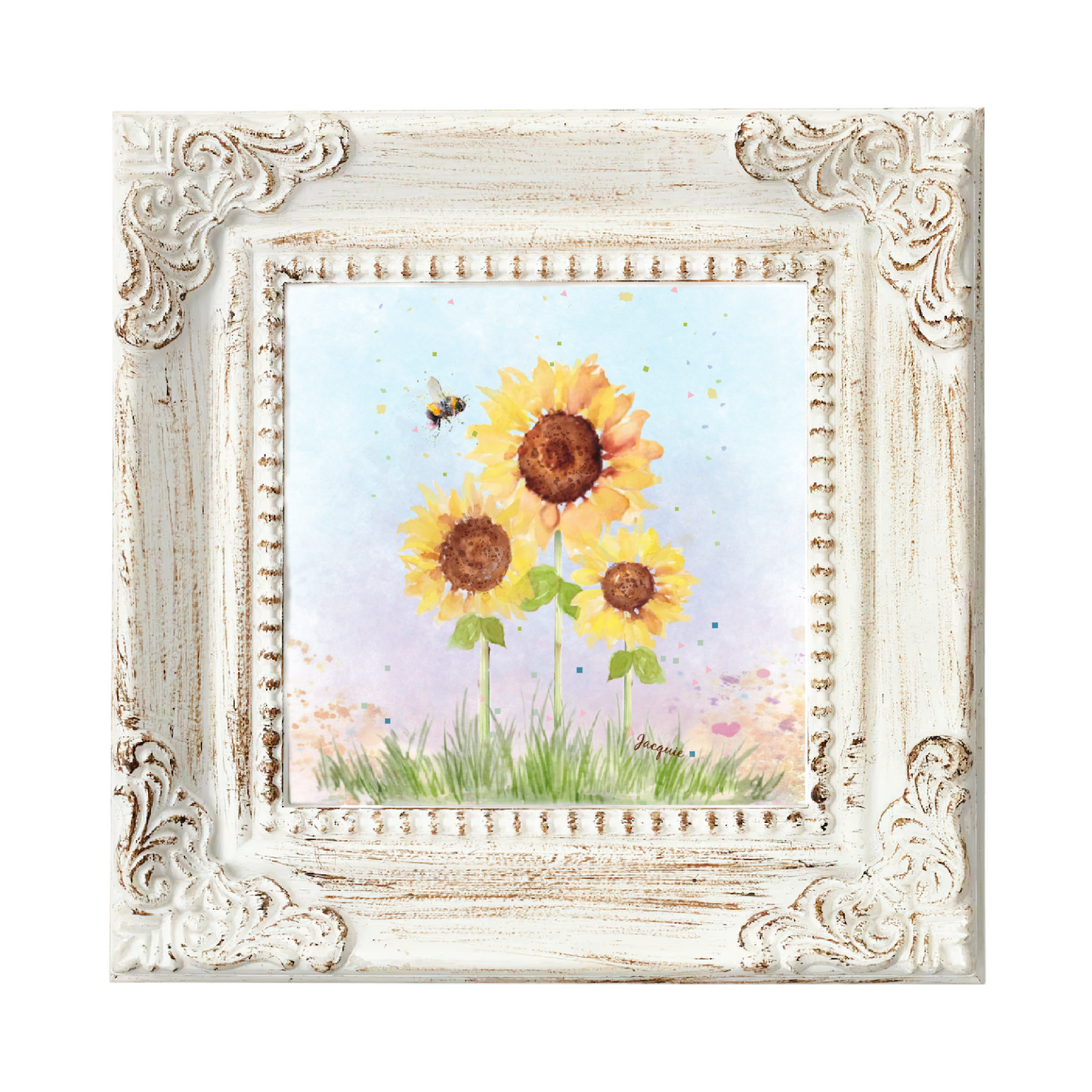 Sunflowers & Bee