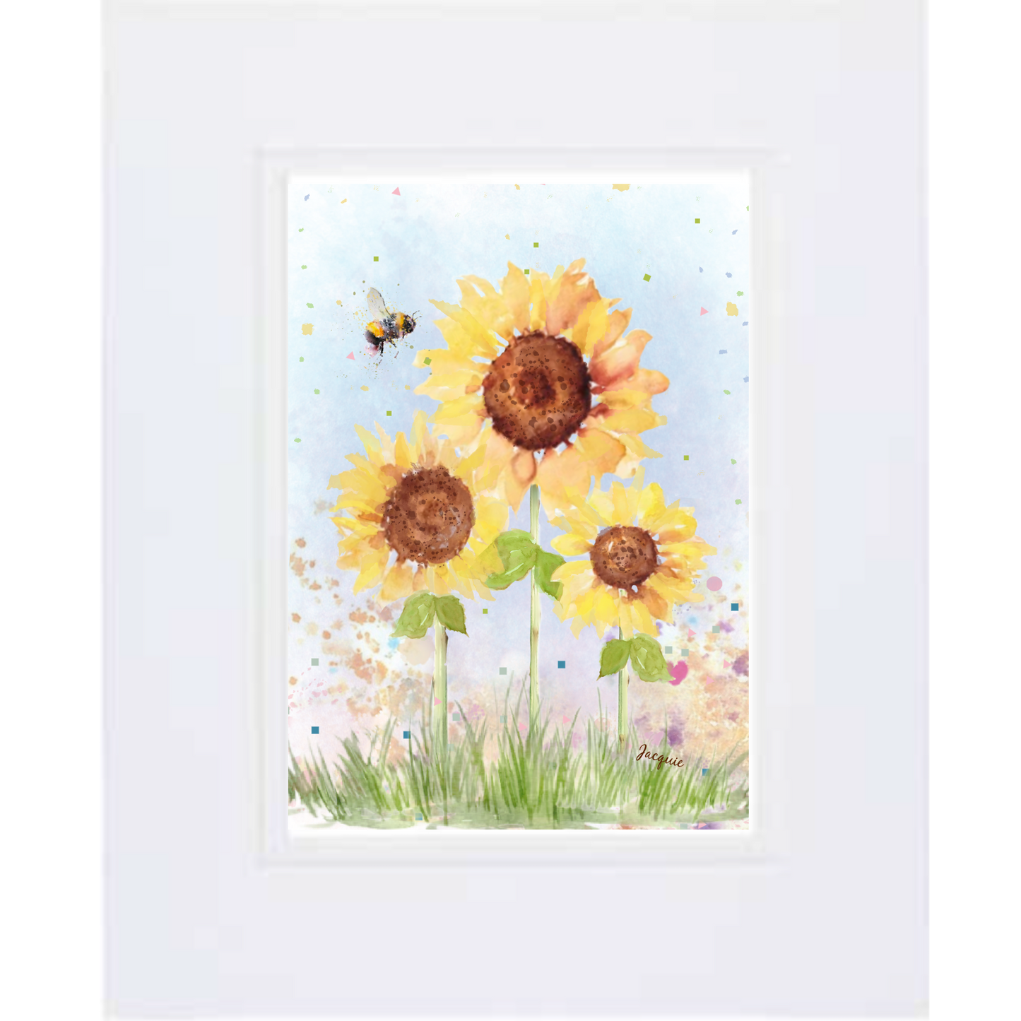 Sunflowers & Bee
