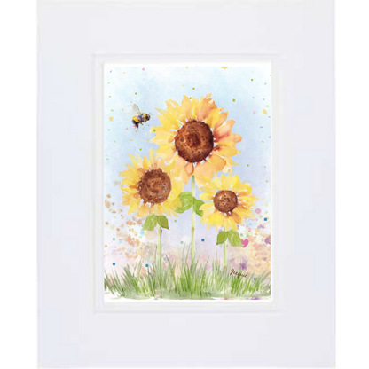 Sunflowers & Bee