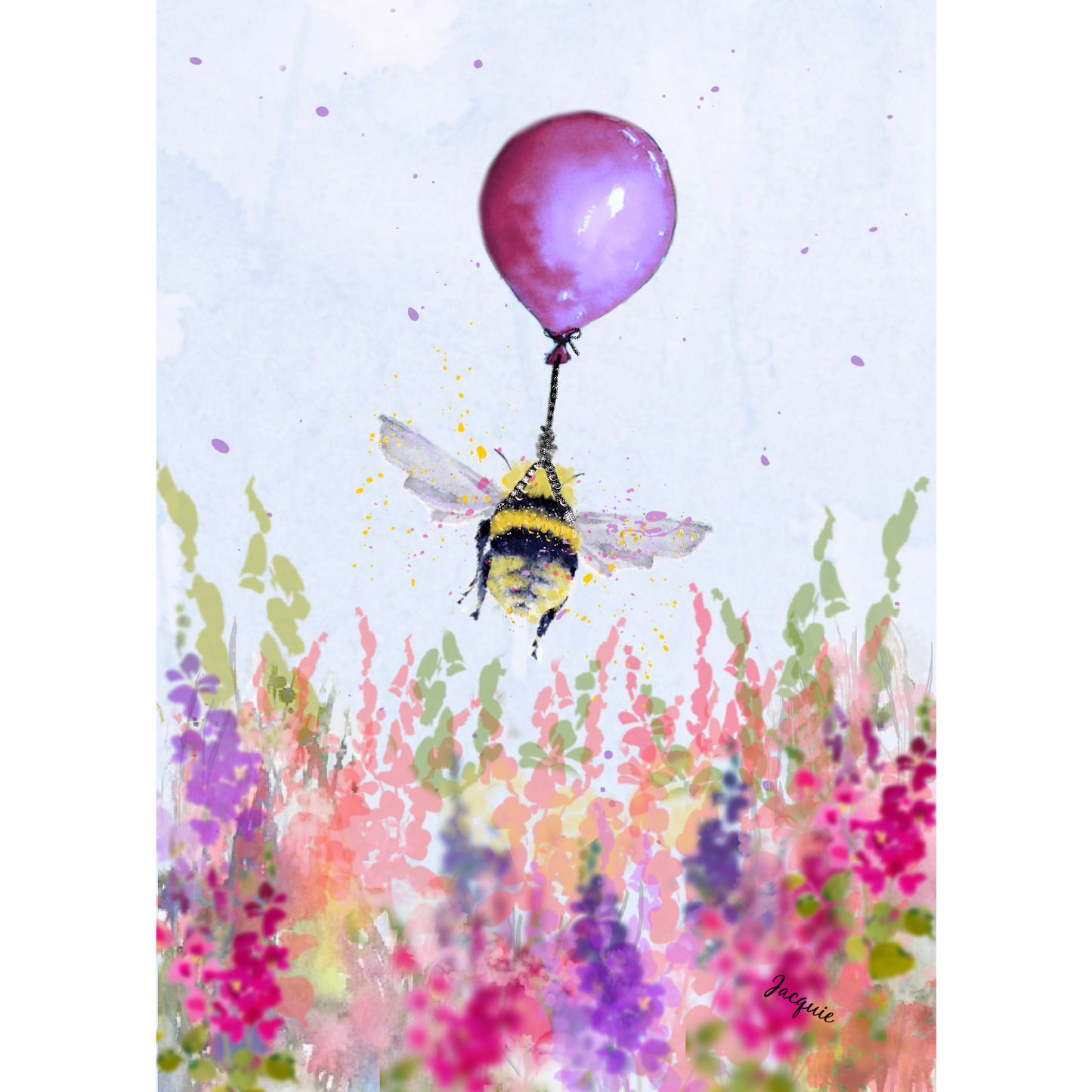 Bee Behind & Balloon