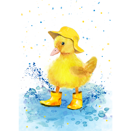 Duckling In the Rain - Boy