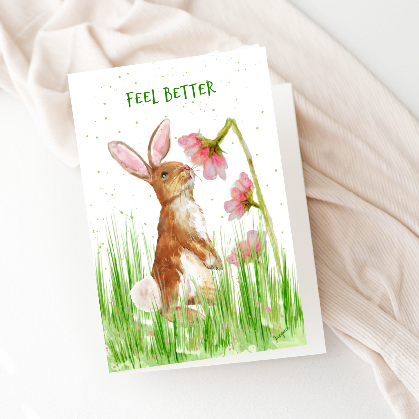 Bunny with Flowers