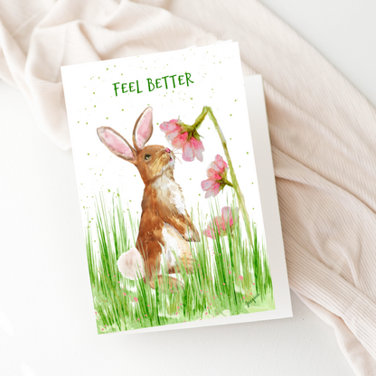 Bunny with Flowers