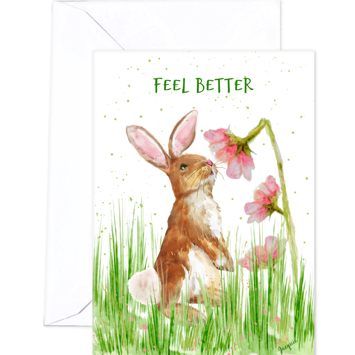Bunny with Flowers