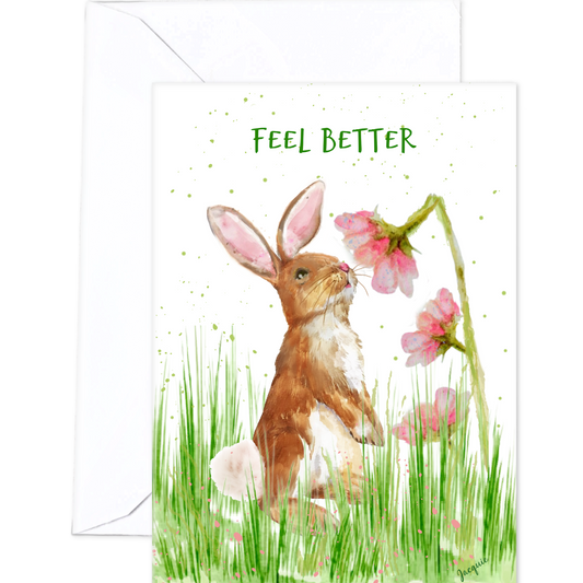 Bunny with Flowers