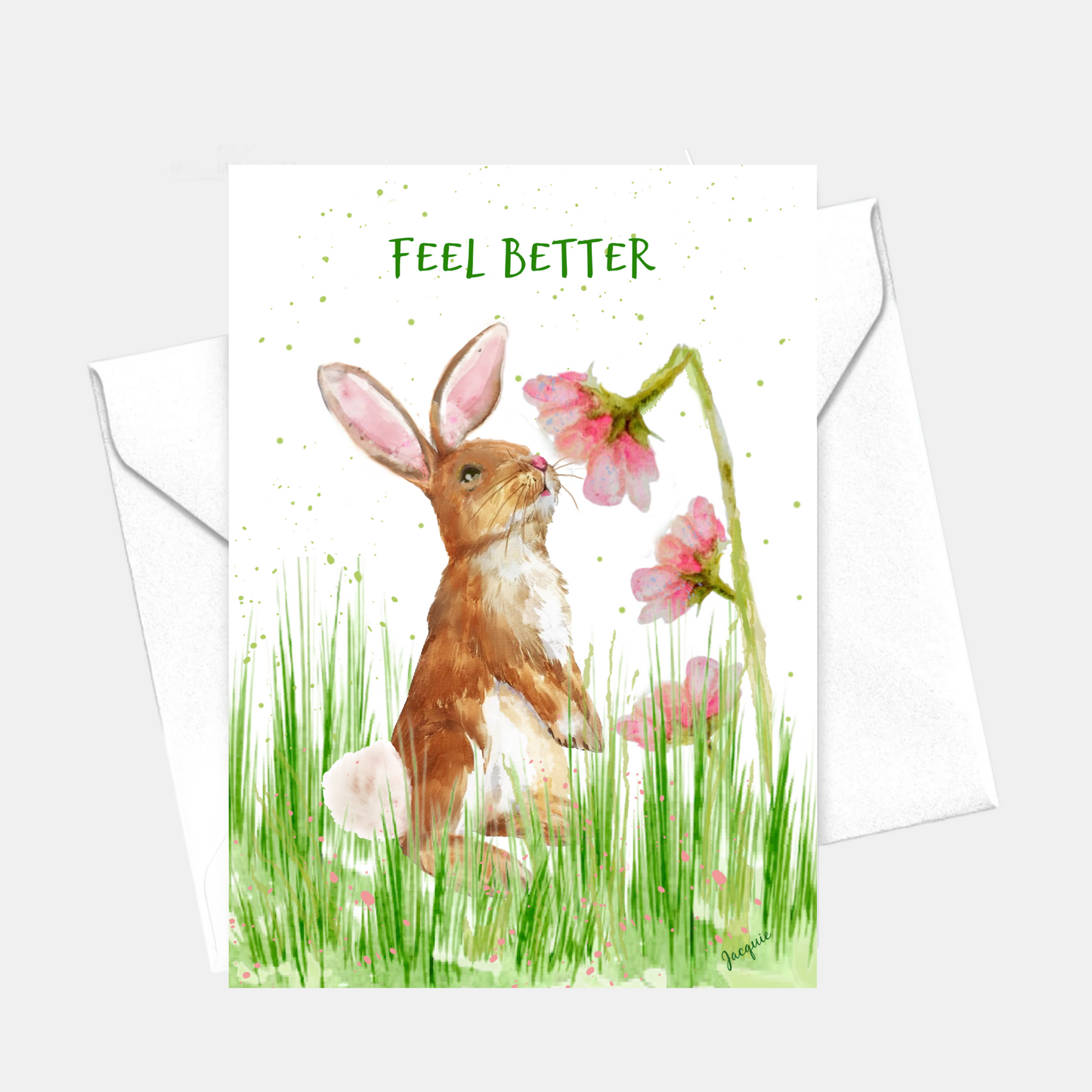 Bunny with Flowers