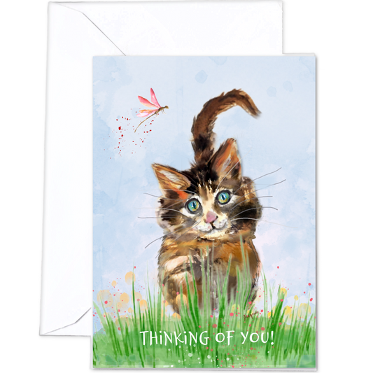 Cat & Dragonfly