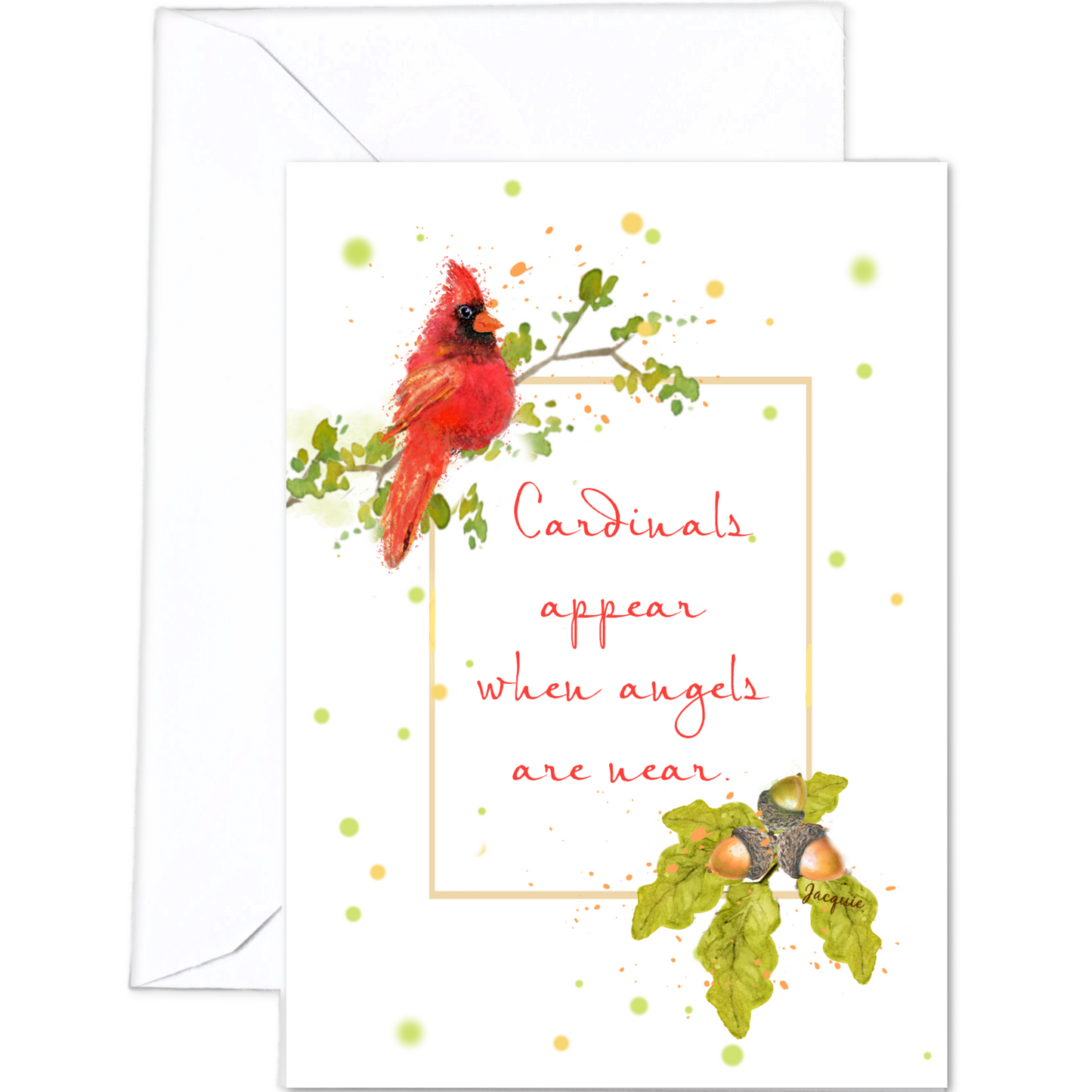 Cardinal with Quote