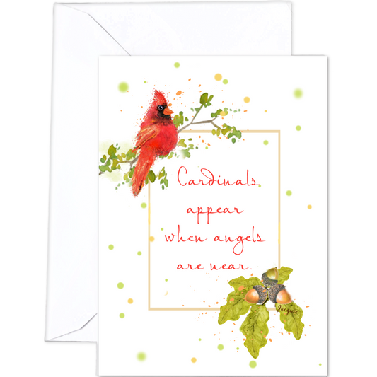 Cardinal with Quote