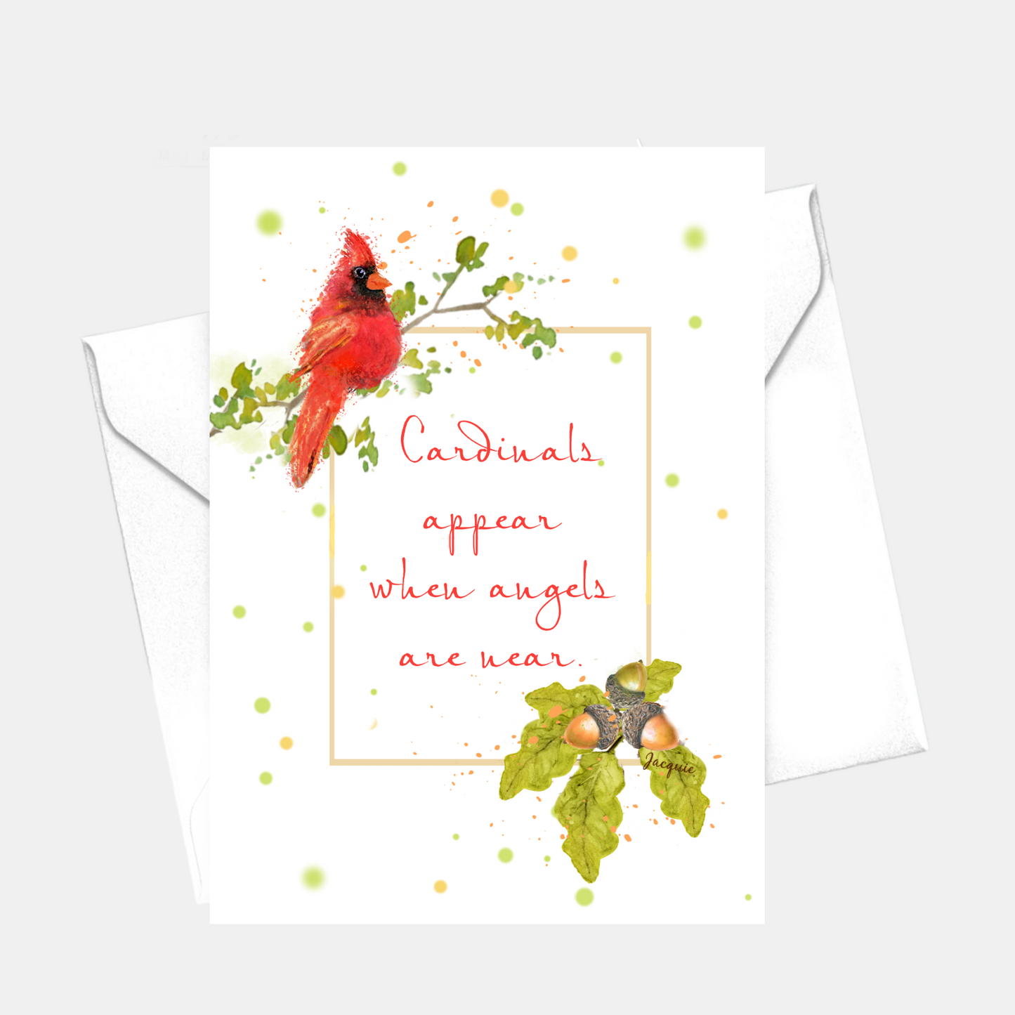 Cardinal with Quote