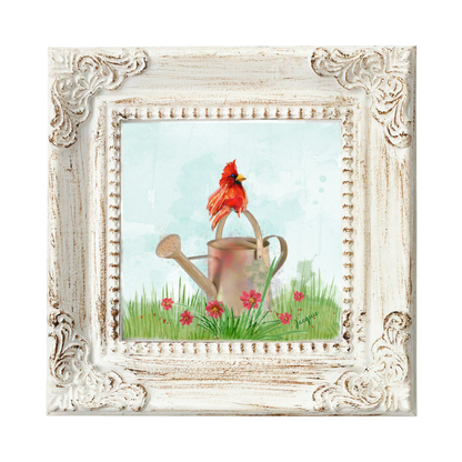 Cardinal & Watering Can