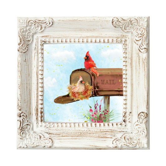 Cardinals in Mailbox