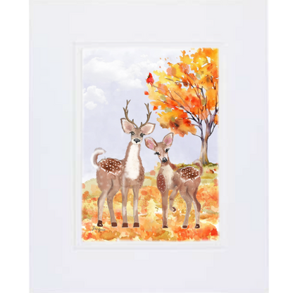 Deer Couple in Autumn