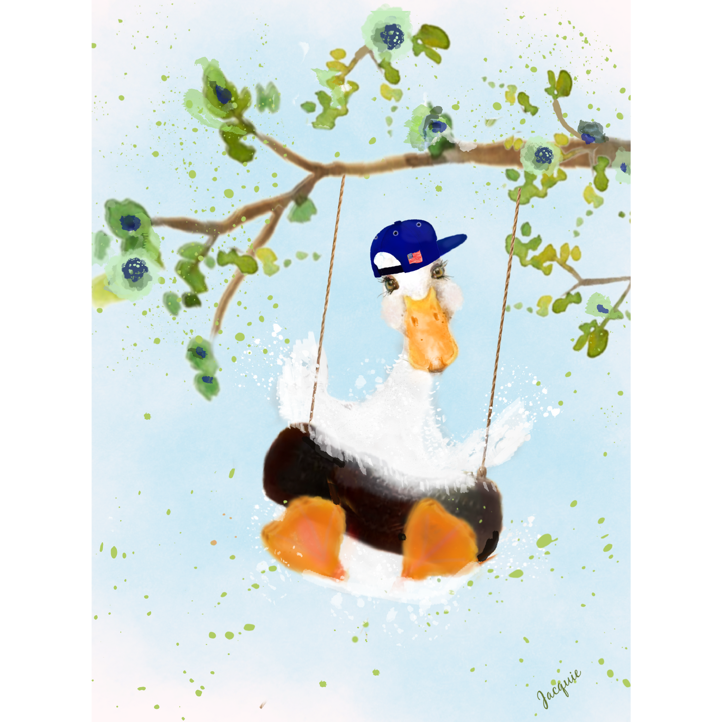 Duck on a Swing - Boy