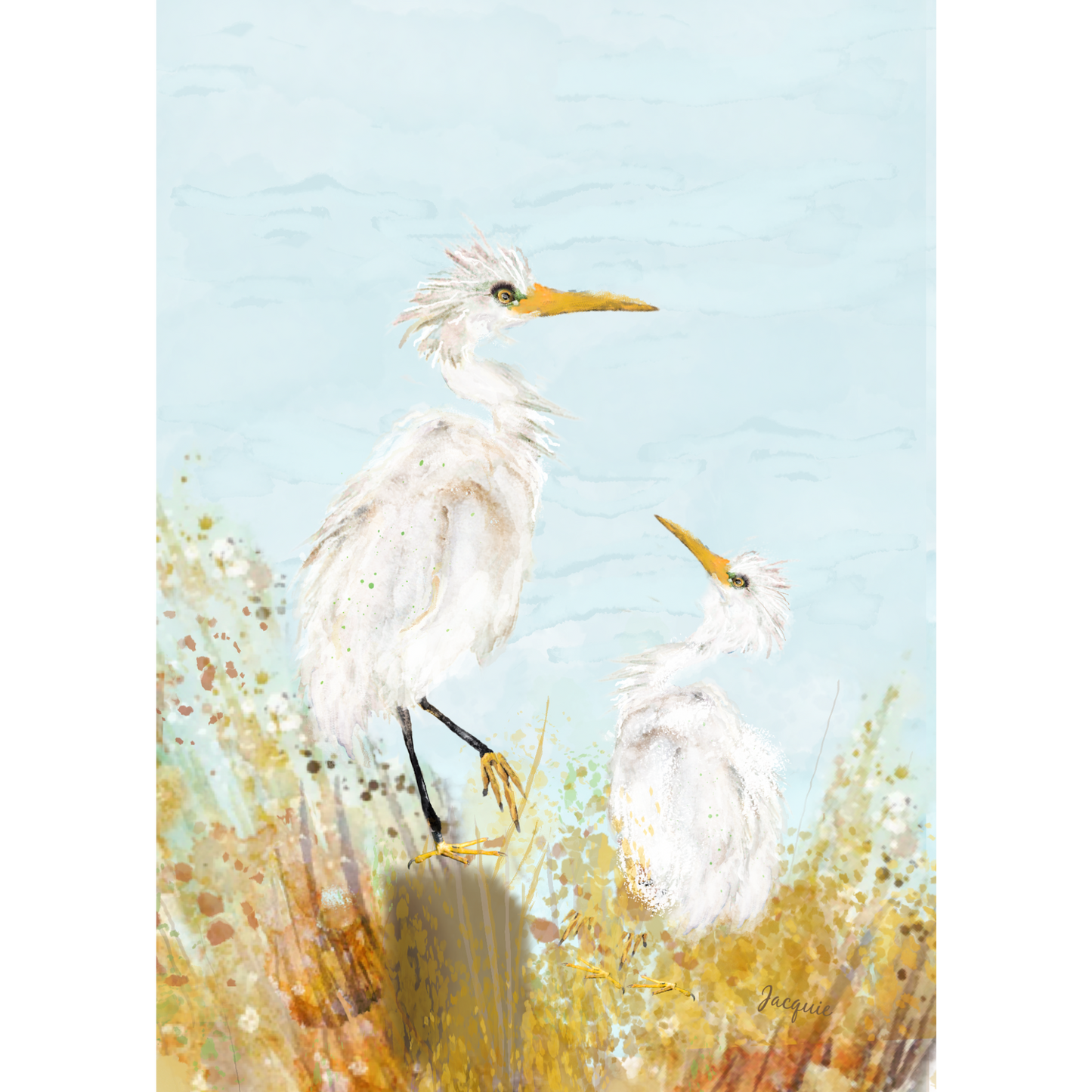 Egrets at the Beach