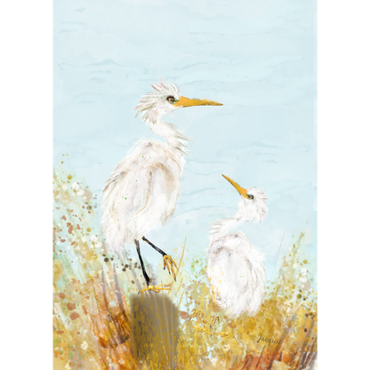 Egrets at the Beach