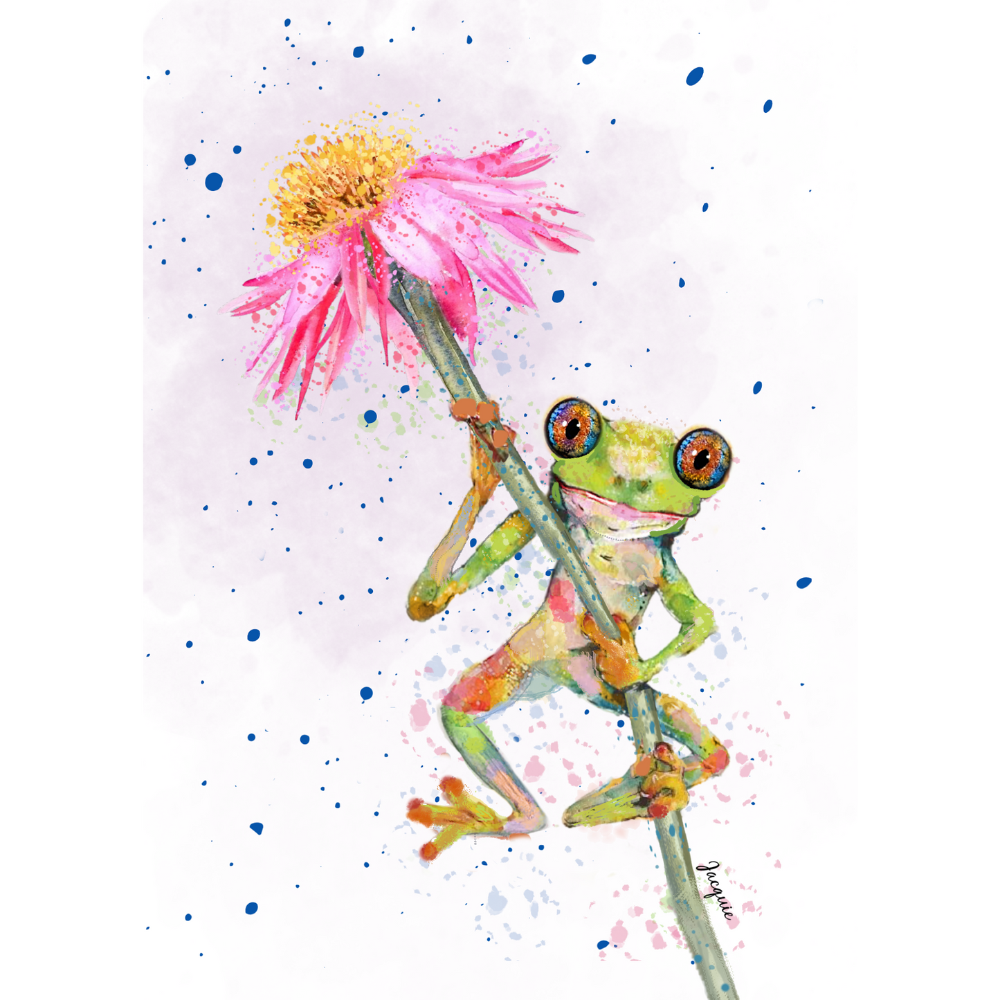 Frog & Flower