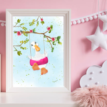Duck on a Swing - Girl