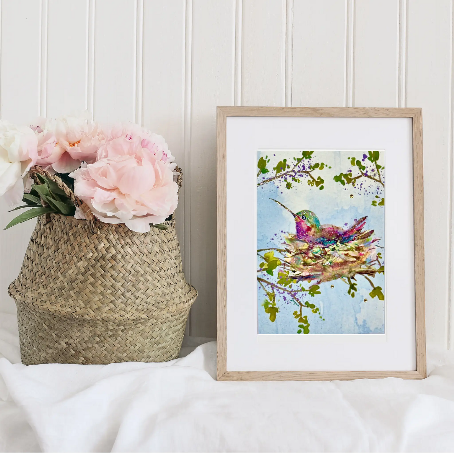 Nesting Mama Hummingbird