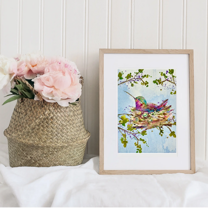 Nesting Mama Hummingbird