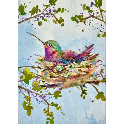 Nesting Mama Hummingbird