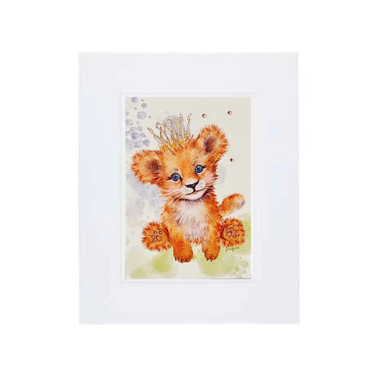 Baby Lion with a Crown