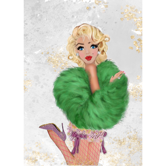 Marilyn & Green Fur