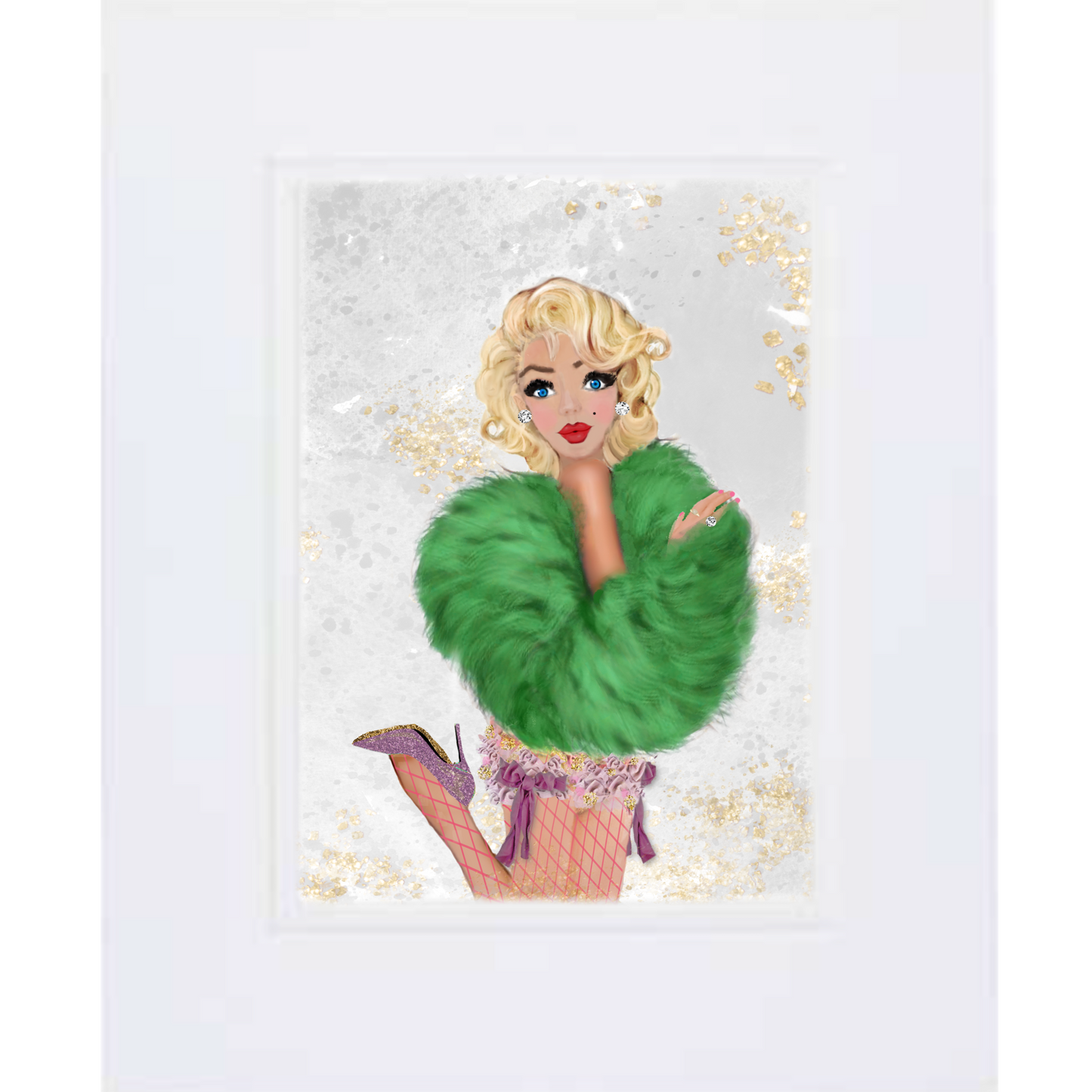Marilyn & Green Fur