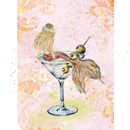 Mermaid in Martini Glass