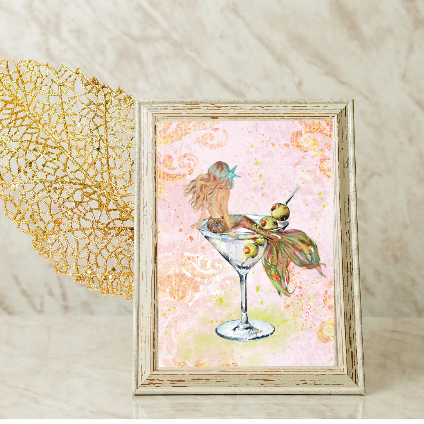 Mermaid in Martini Glass