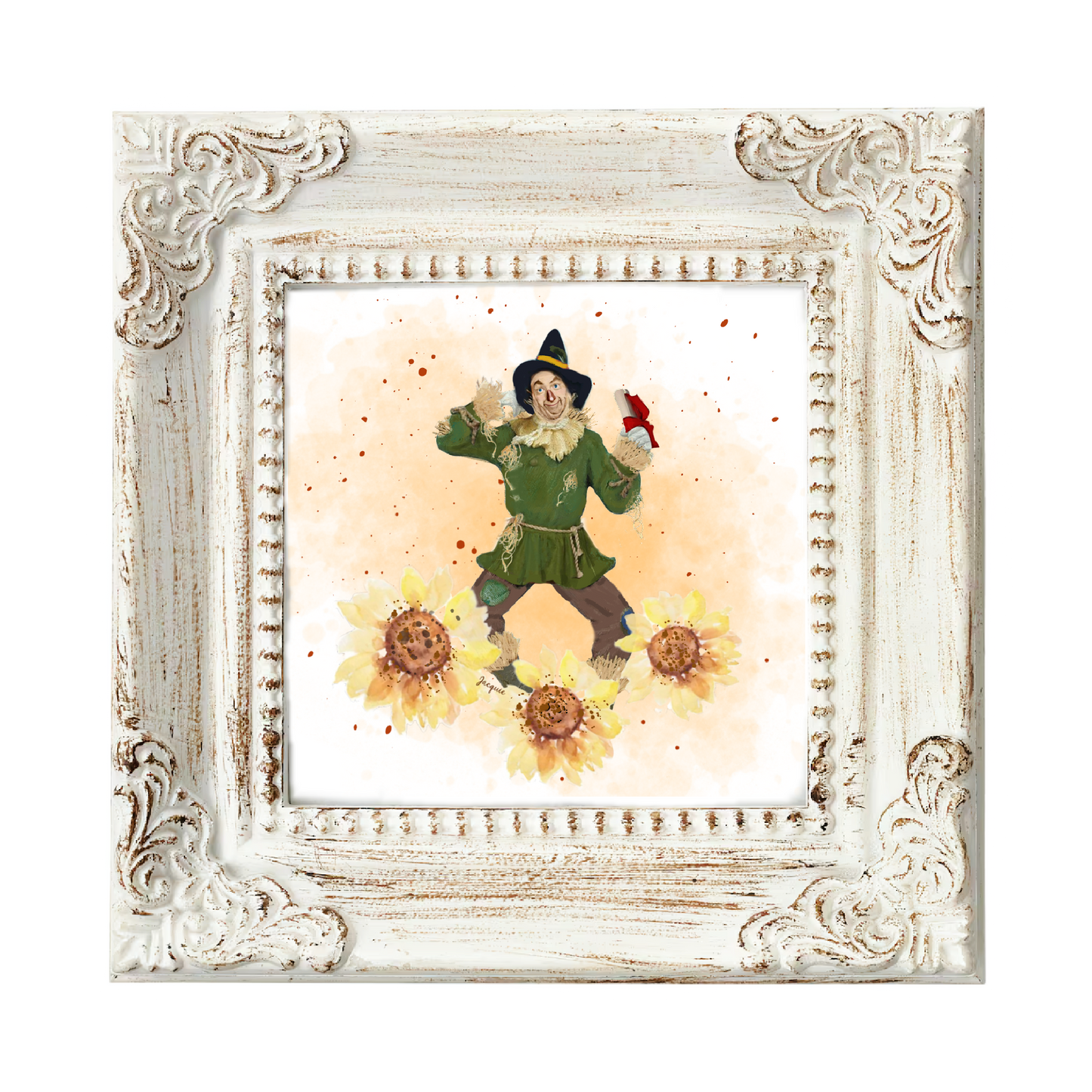 Scarecrow in Sunflowers