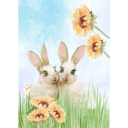 Bunnies Snuggling