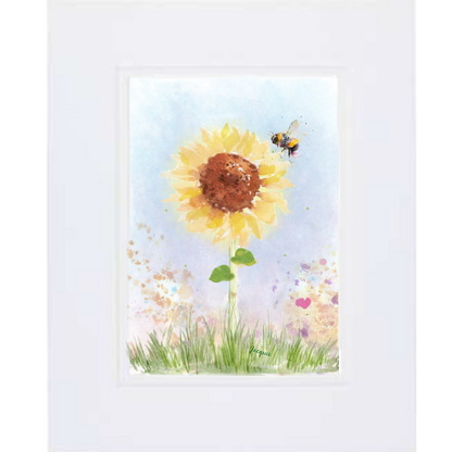 Sunflower & Bee